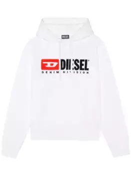 Худи S-Ginn-Hood-Div с логотипом DIESEL, белый