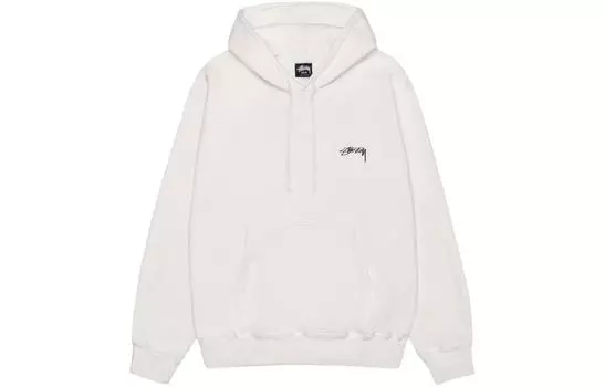 Худи с гладким пигментным окрашиваняям Stussy, Marine Blue