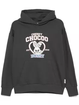 Худи с графичным принтом CHOCOOLATE, серый