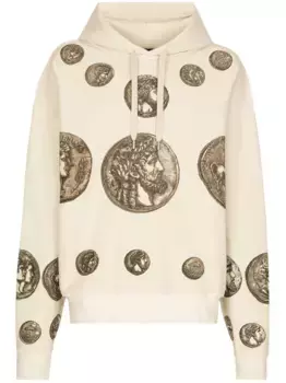 Худи с графичным принтом DOLCE & GABBANA, нейтральный
