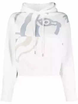 Худи с графичным принтом KENZO, белый