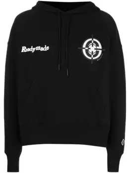 Худи с графичным принтом Readymade, черный