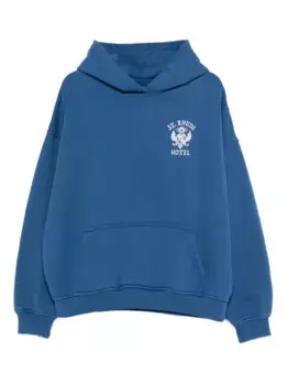 Худи с графичным принтом RHUDE, синий