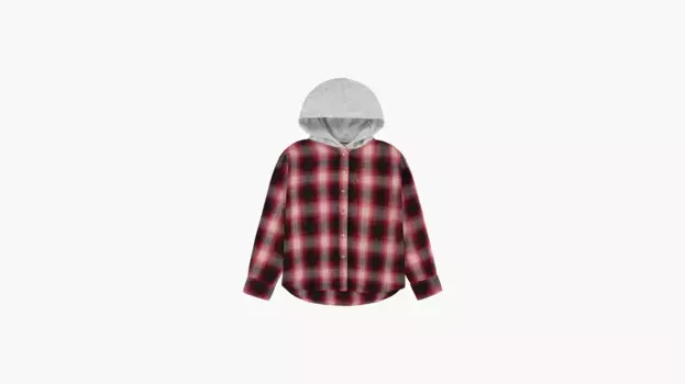 Худи с капюшоном для больших девочек 7–16 лет Levi's, красный