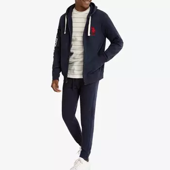 Худи с капюшоном Us polo assn., темно-синий