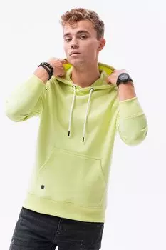 Худи с карманами-кенгуру и шнурком Ombre, желтый