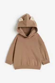 Худи с колор-блоками H&M, коричневый