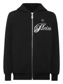 Худи с кристаллами Philipp Plein, черный