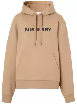 Худи с кулиской и логотипом BURBERRY, нейтральный