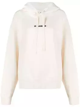 Худи с кулиской и логотипом JIL SANDER, нейтральный
