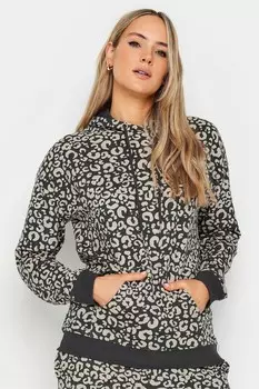 Худи с леопардовым принтом Long Tall Sally, коричневый