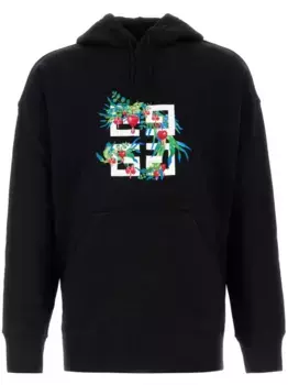 Худи с логотипом 4G Givenchy, черный