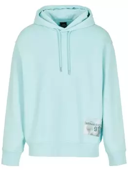 Худи с логотипом Armani Exchange, синий