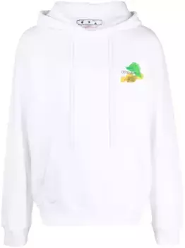 Худи с логотипом Arrows OFF-WHITE, белый