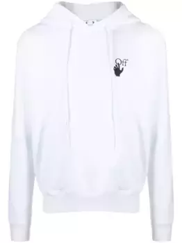 Худи с логотипом Arrows OFF-WHITE, белый