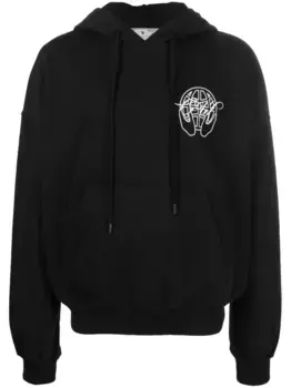 Худи с логотипом Arrows OFF-WHITE, черный
