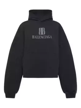 Худи с логотипом BALENCIAGA, черный