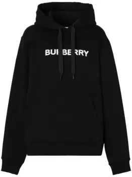Худи с логотипом BURBERRY, черный