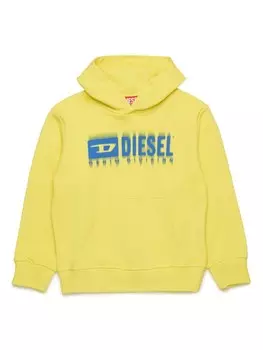 Худи с логотипом Diesel Kids, желтый