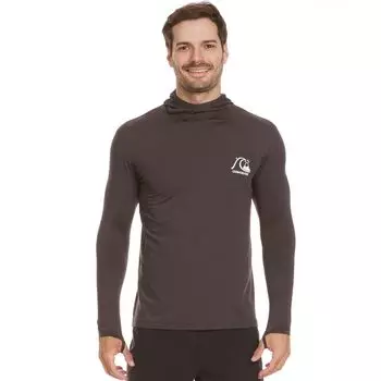 Худи с логотипом DNA Surf Quiksilver, цвет phantom heather