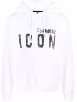 Худи с логотипом Dsquared2, белый