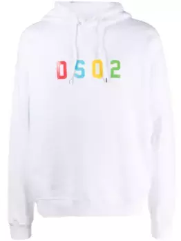 Худи с логотипом DSQUARED2, белый
