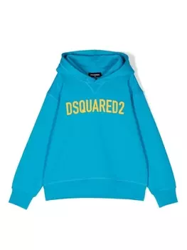 Худи с логотипом Dsquared2 Kids, синий