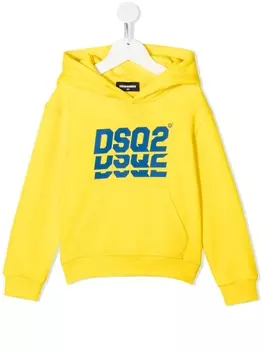 Худи с логотипом Dsquared2 Kids, желтый