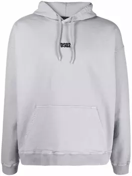 Худи с логотипом Dsquared2, серый