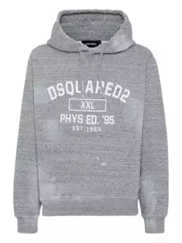 Худи с логотипом DSQUARED2, серый