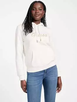 Худи с логотипом Eco Itzel Guess Factory, цвет spirit white