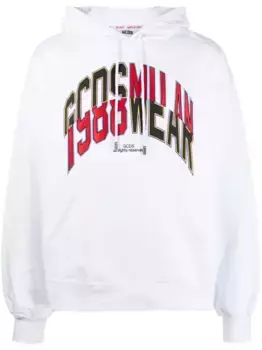 Худи с логотипом GCDS, белый