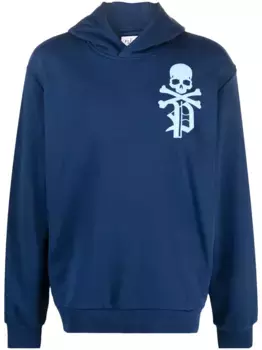 Худи с логотипом Gothic Plein Philipp Plein, синий