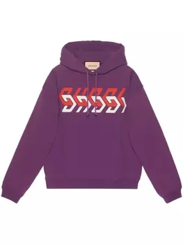 Худи с логотипом Gucci, фиолетовый