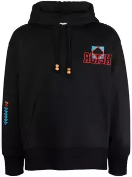 Худи с логотипом Kharaz Adish, черный