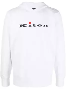 Худи с логотипом Kiton, белый