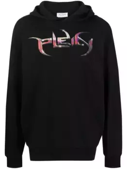 Худи с логотипом Lettering Philipp Plein, черный