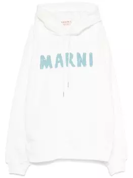 Худи с логотипом Marni, белый