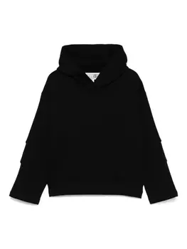 Худи с логотипом MM6 Maison Margiela Kids, черный