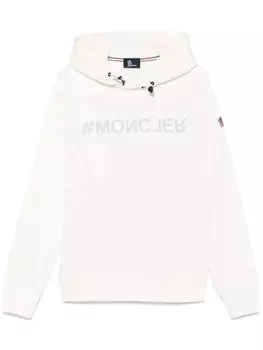 Худи с логотипом Moncler Grenoble, нейтральный