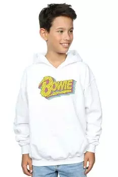 Худи с логотипом Moonlight 90-х годов David Bowie, белый
