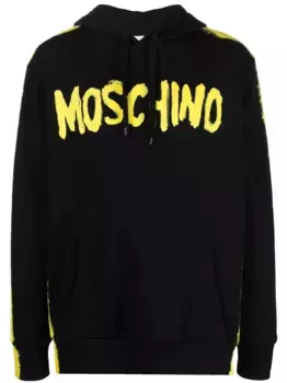 Худи с логотипом Moschino, черный