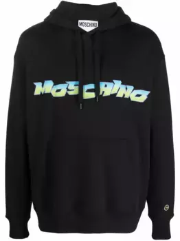 Худи с логотипом Moschino, черный