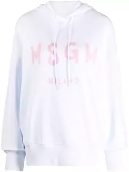 Худи с логотипом MSGM, белый