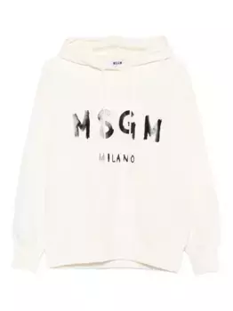 Худи с логотипом MSGM, белый