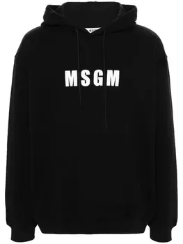 Худи с логотипом MSGM, черный