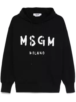 Худи с логотипом MSGM, черный
