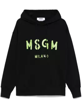 Худи с логотипом MSGM, черный