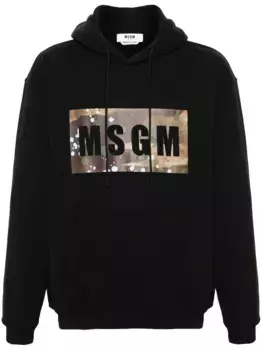 Худи с логотипом MSGM, черный