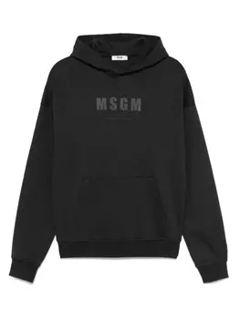 Худи с логотипом MSGM Kids, черный